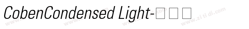 CobenCondensed Light字体转换